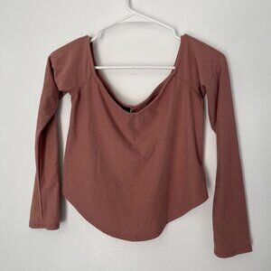 Windsor Cropped Longsleeve (muave, sz S/M)